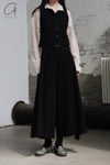 M.A+ front button drooping wide leg pants PW481 CWP1